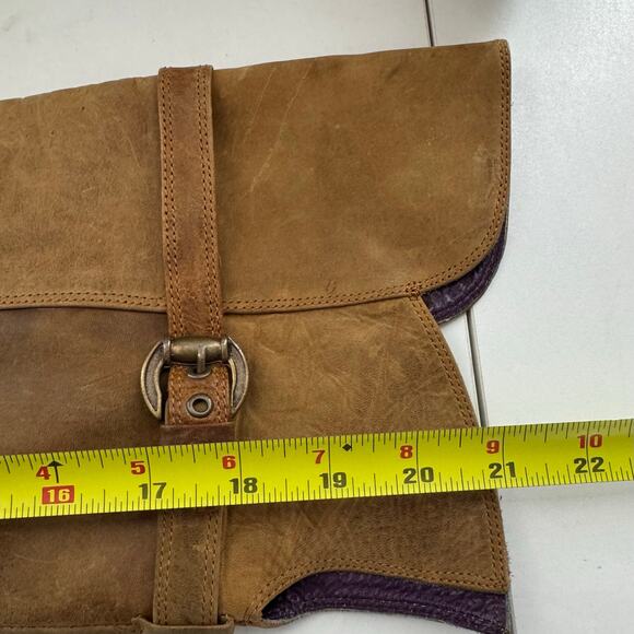 Vintage Jam Piers Over Knee Brown Heeled Leather Suede Boot Columbia 37 (6.5) - Picture 5 of 8